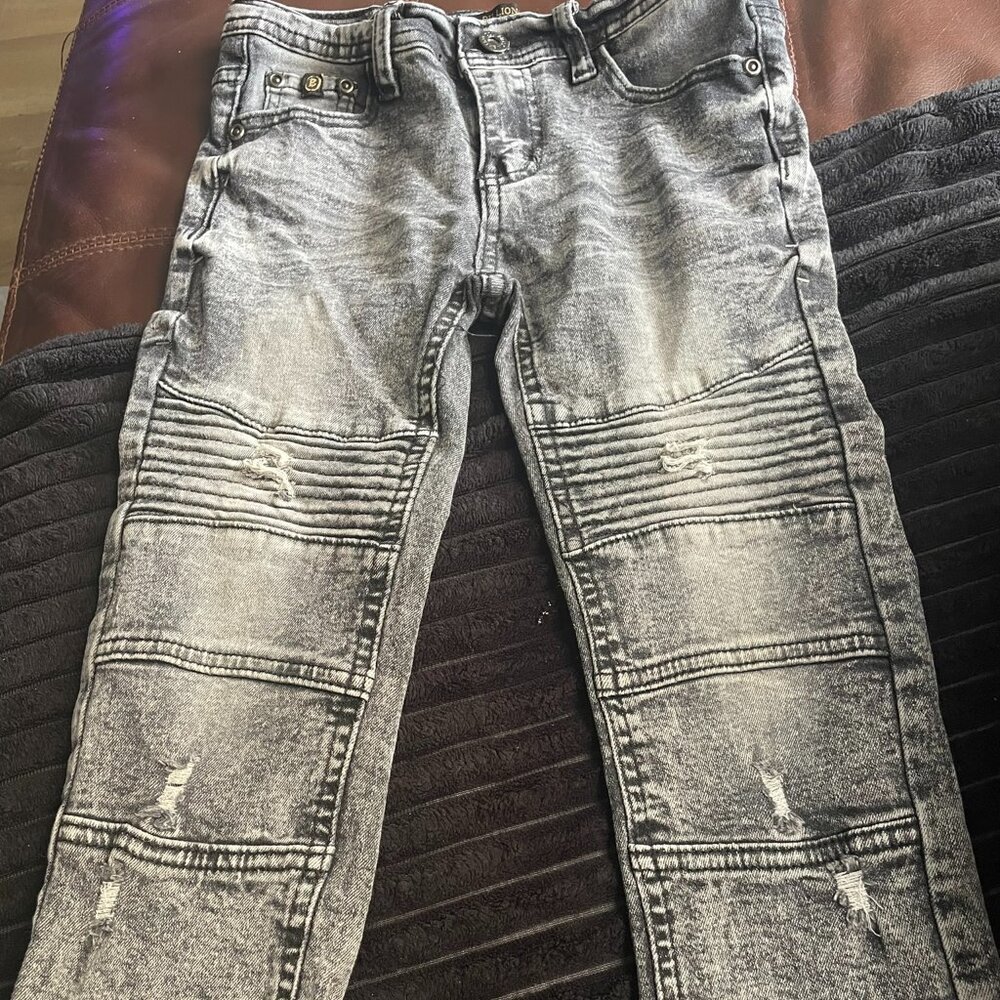 Billion Dollar Coin Distressed Jeans